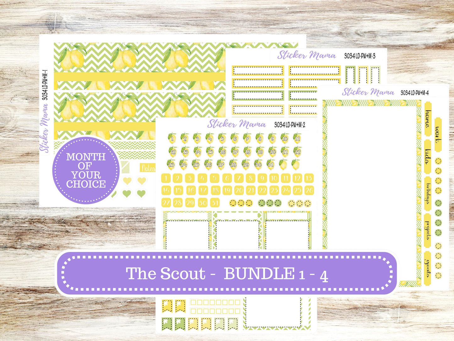 LD Large "The Scout" || PORTRAIT Weekly + Monthly Planner Kit #3034 || Fresh Squeeze || Laurel Denise Kit Portrait  || 11-25