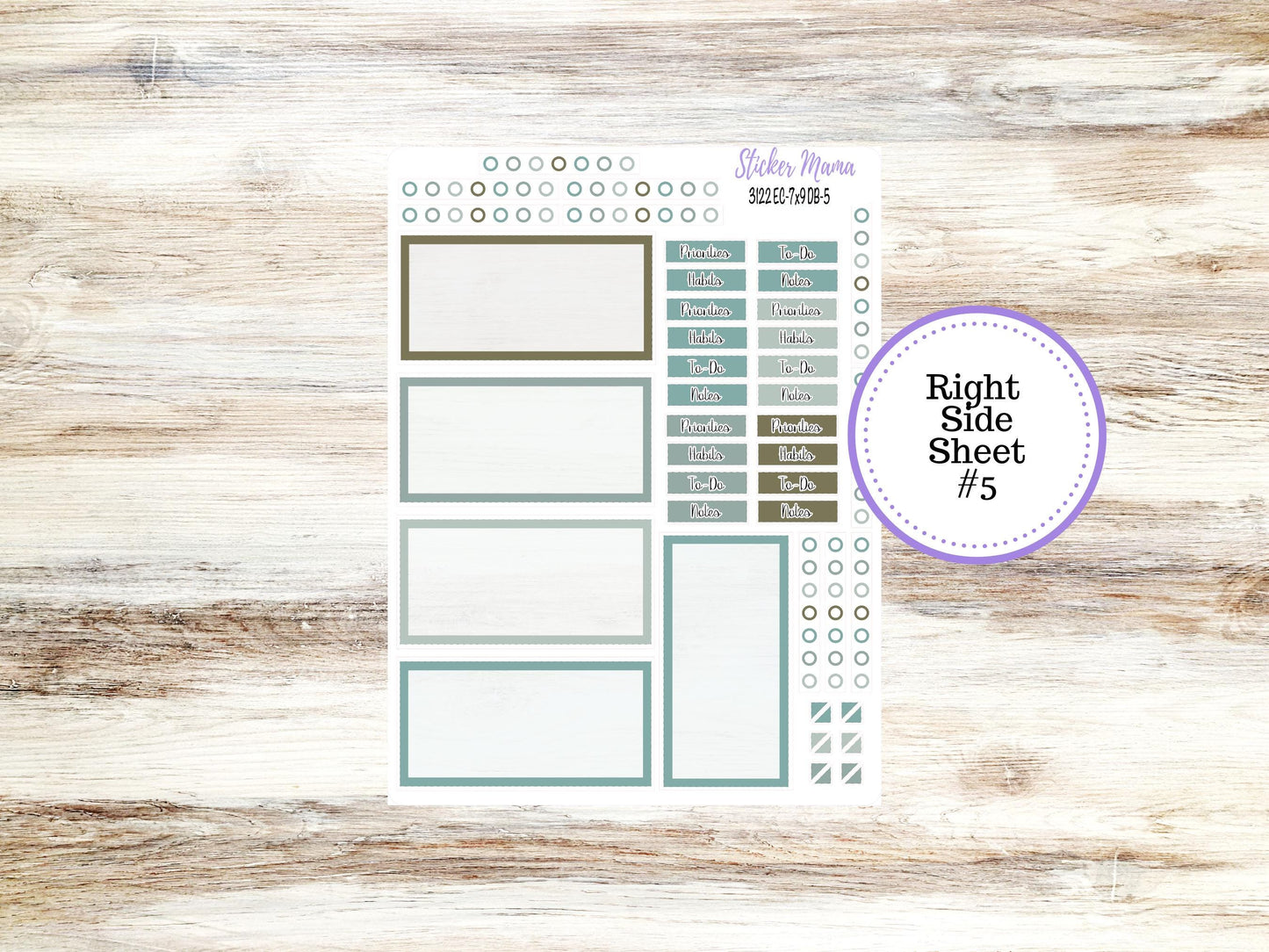 ERIN CONDREN Dashboard Planner Kit DB-3122 || Vintage Bloom || Dashboard Planner Sticker Kit || Erin Condren ||