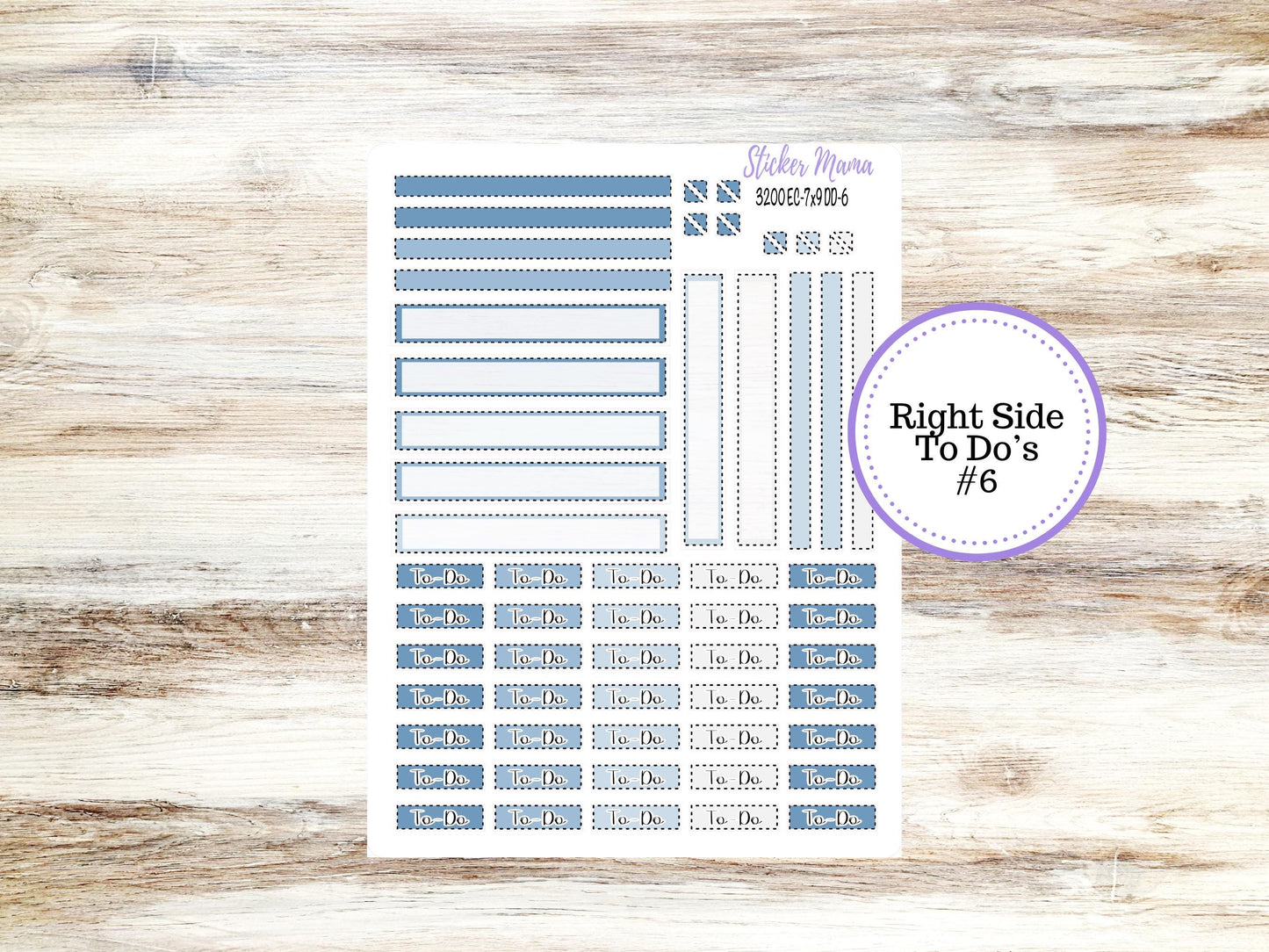 ERIN CONDREN Daily Duo Planner Kit DD-3200 || Blue Blossom || Daily Duo Planner Sticker Kit || Erin Condren ||