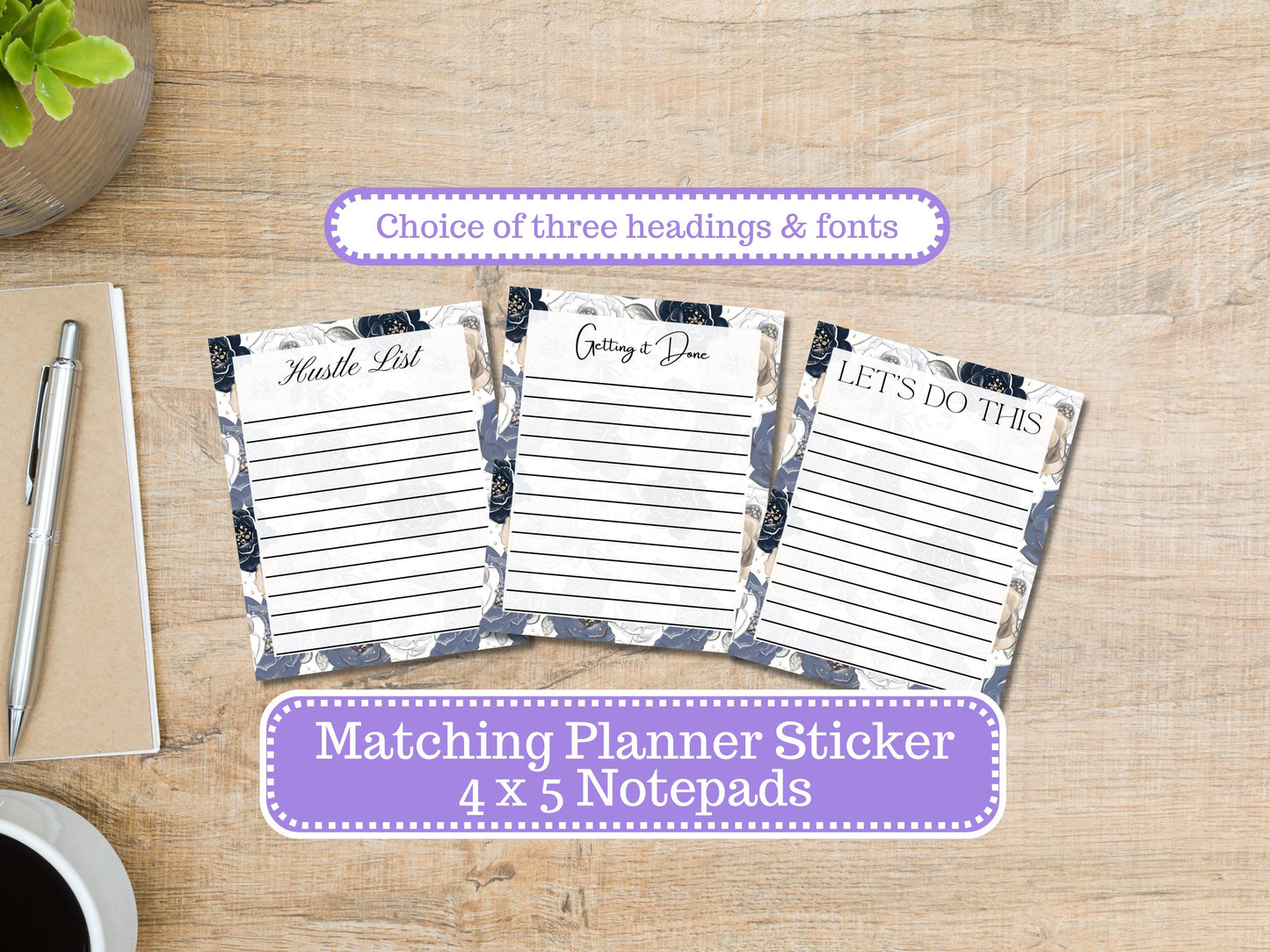 Charming Roses 3215 Notepad | 4 x 5 | To Do List | Shopping List | Note Pad