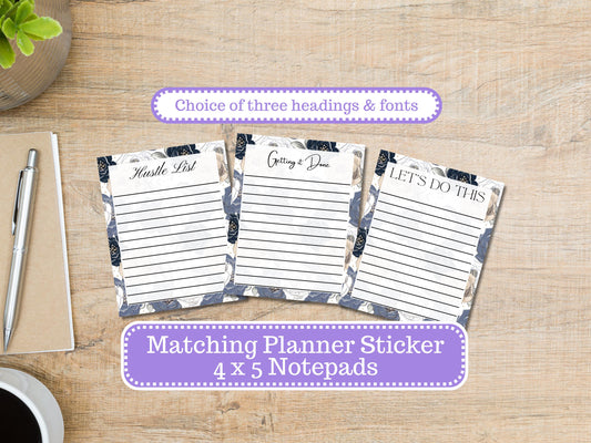 Charming Roses 3215 Notepad | 4 x 5 | To Do List | Shopping List | Note Pad