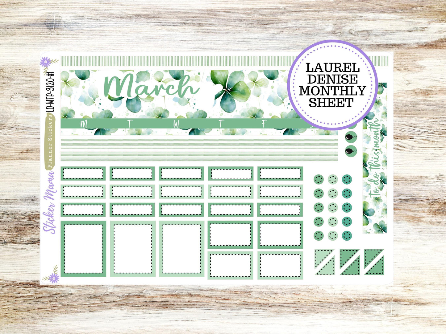 LAUREL DENISE TEACHER Planner Kit #3120 || Laurel Denise Kit || Laurel Denise Stickers || Laurel Denise Planners || March