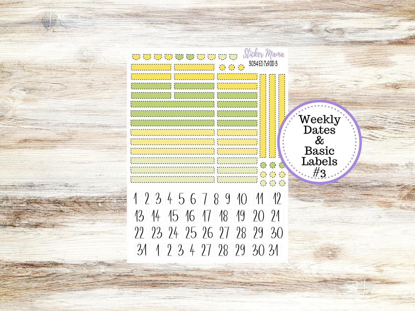 ERIN CONDREN Daily Duo Planner Kit DD-3034 || Fresh Squeeze || Daily Duo Planner Sticker Kit || Erin Condren ||