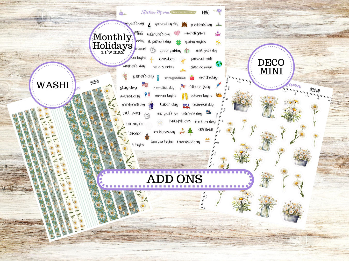 LD POP-UP Week+Month Planner Kit #3122 || The Jo || Vintage Bloom || Laurel Denise Kit || Laurel Denise Stickers || 11-25