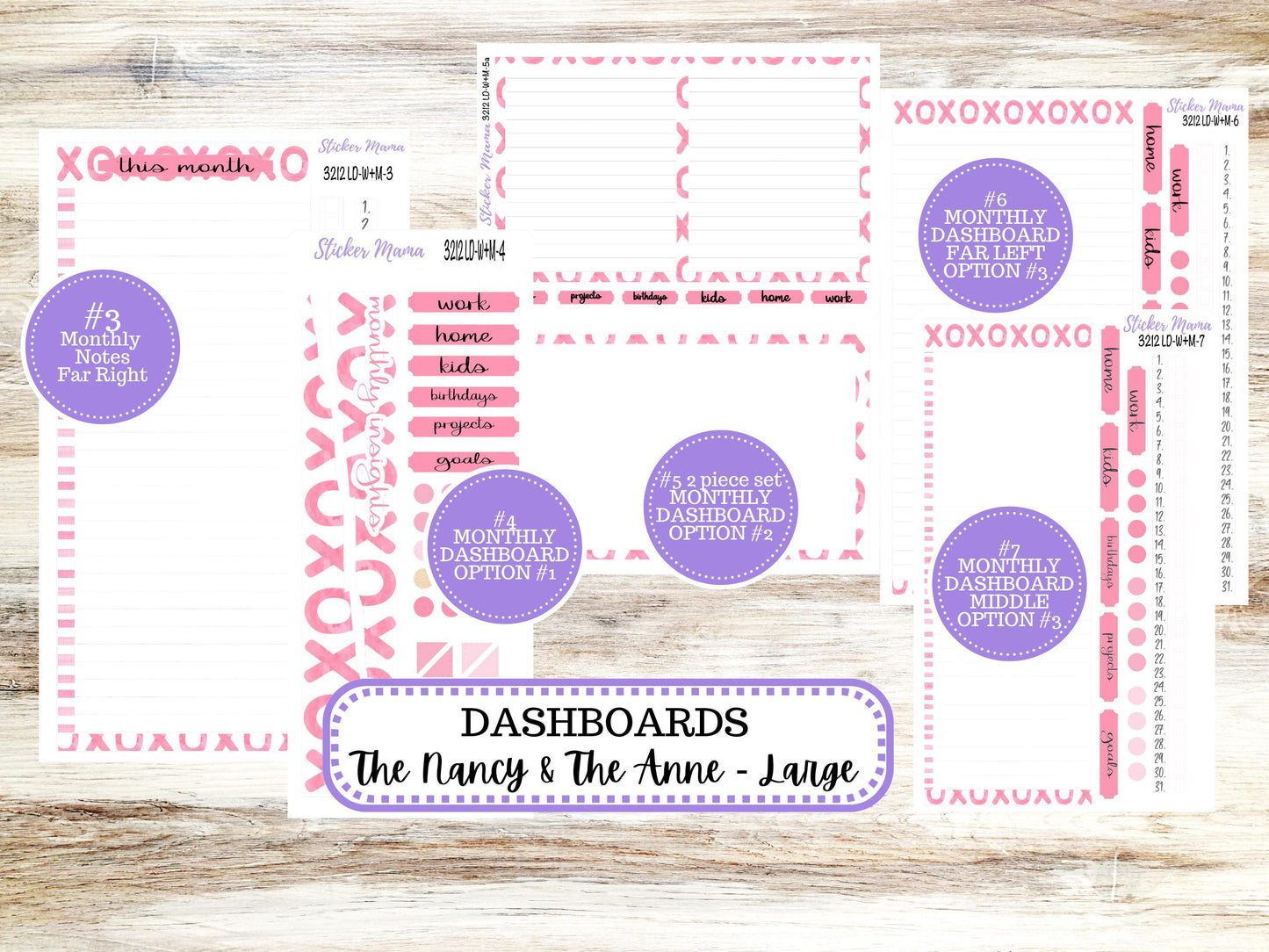 LD “The Nancy & Anne” Large || Week + Month PLANNER Monthly Kit #3212 || Laurel Denise Horizontal Vertical Kit || February || 10-25