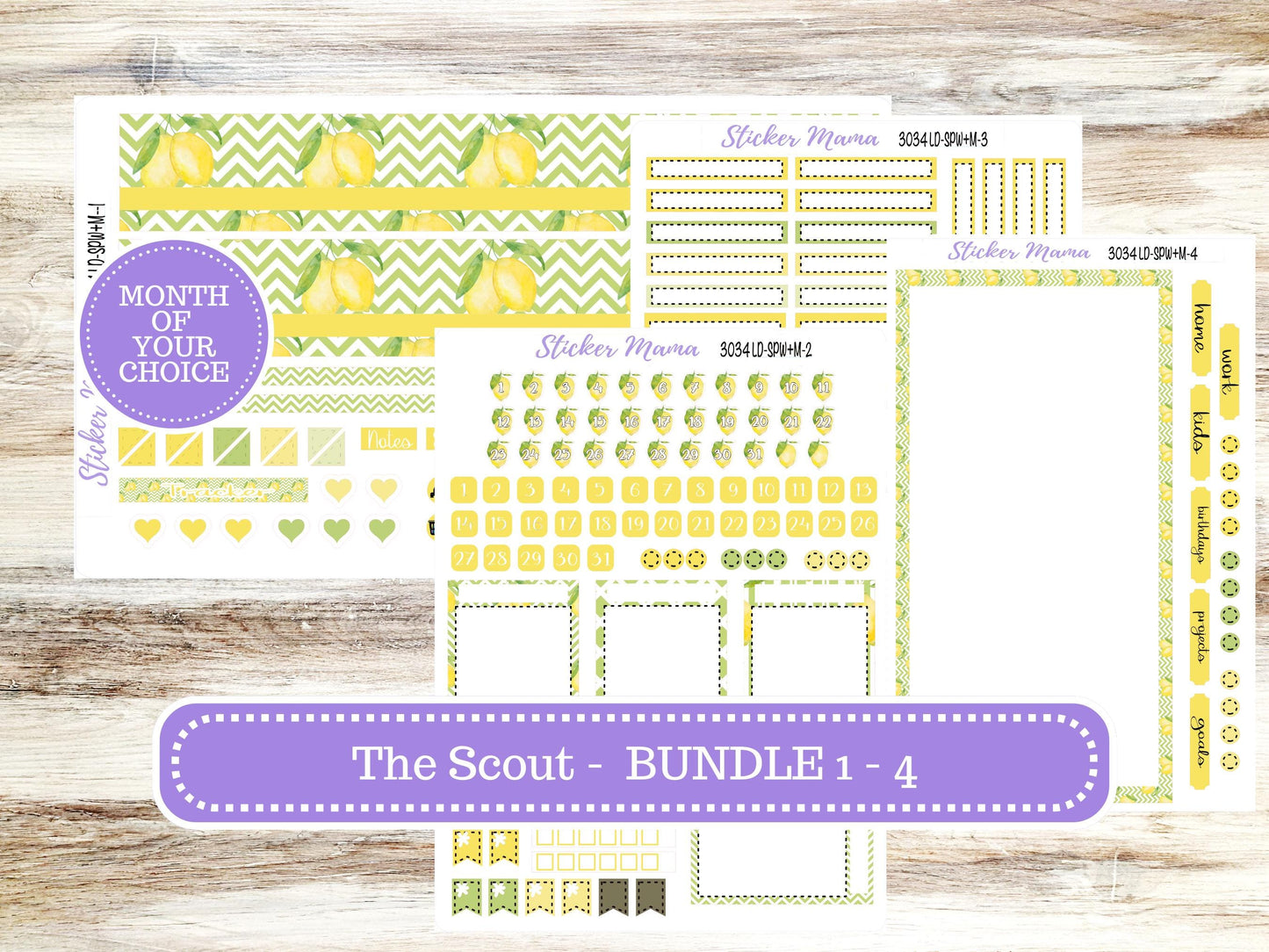 LD Small "The Scout" || PORTRAIT Weekly + Monthly Planner Kit #3034 || Fresh Squeeze || Laurel Denise Kit Portrait  || 11-25