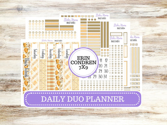 Erin Condren Daily Duo Planner Sticker Kit | 3116 Pumpkin Spice