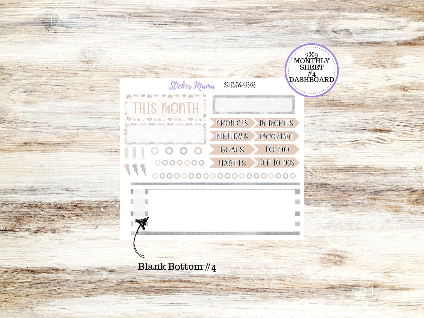 ERIN CONDREN Monthly Kit-3211 || 7X9 || Pastel Wonderlands - 7x9 ec January Monthly Kit - Monthly Planner Kits -  Monthly Pages || 10-25