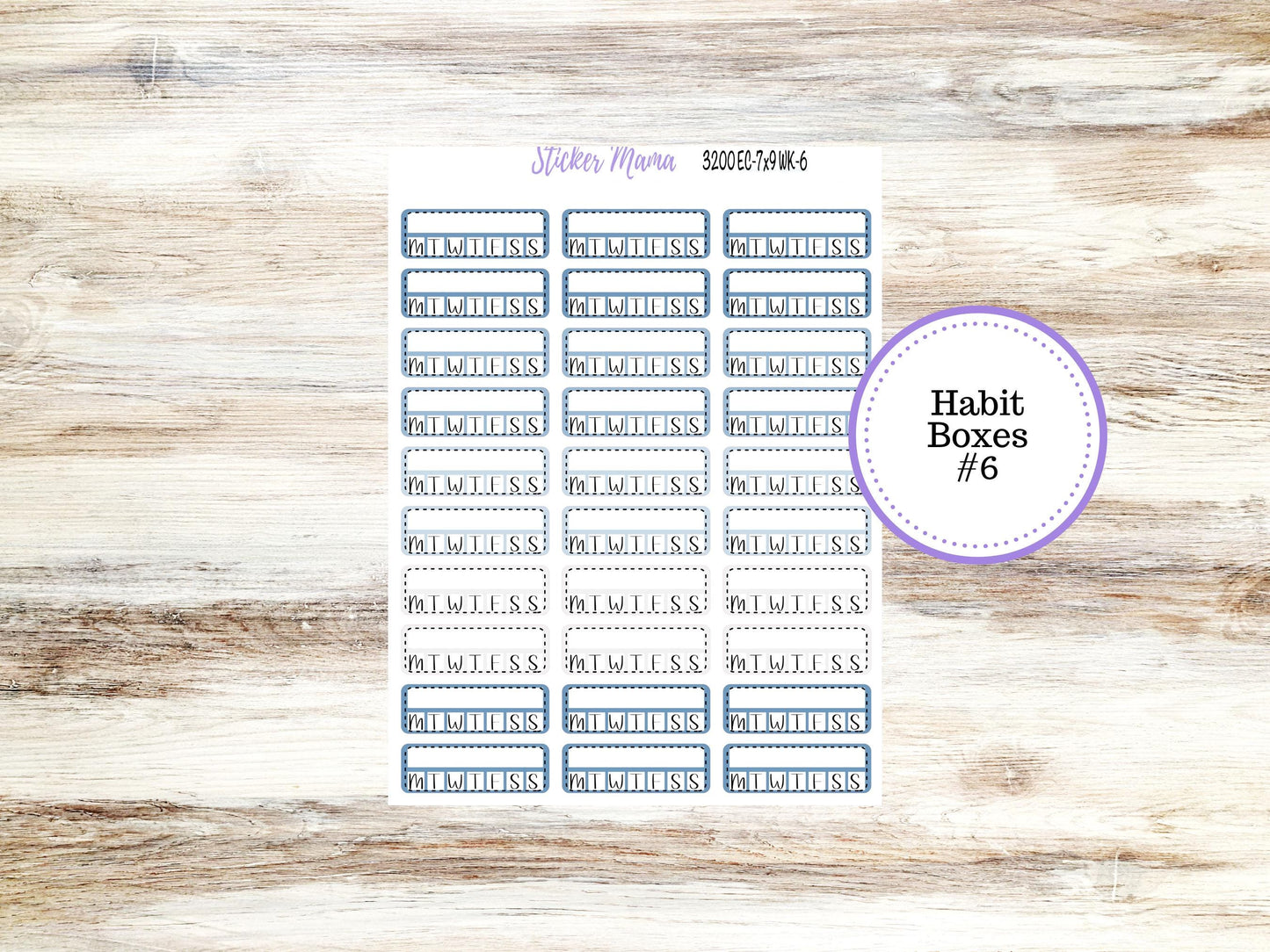 ERIN CONDREN WK-3200 || Blue Blossom || Weekly Planner Kit || Erin Condren || Hourly Planner Kit ||  Vertical Planner Kit