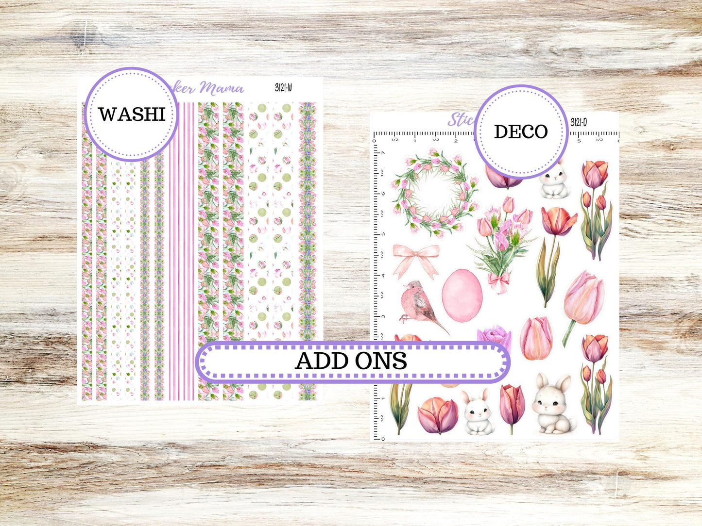 LD "The Valerie" || TEACHER Week + Month Planner Kit #3121 || April Easter Petals || Laurel Denise Teacher Planner | 12-25