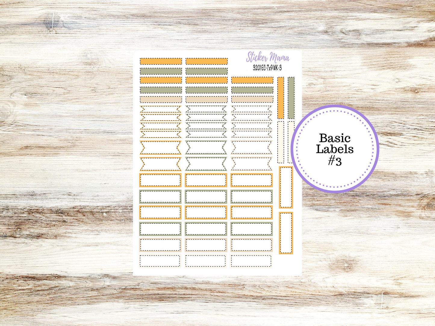 Erin Condren Weekly Planner Kit | Vertical & Hourly Stickers | WK-3201 Fall Colors
