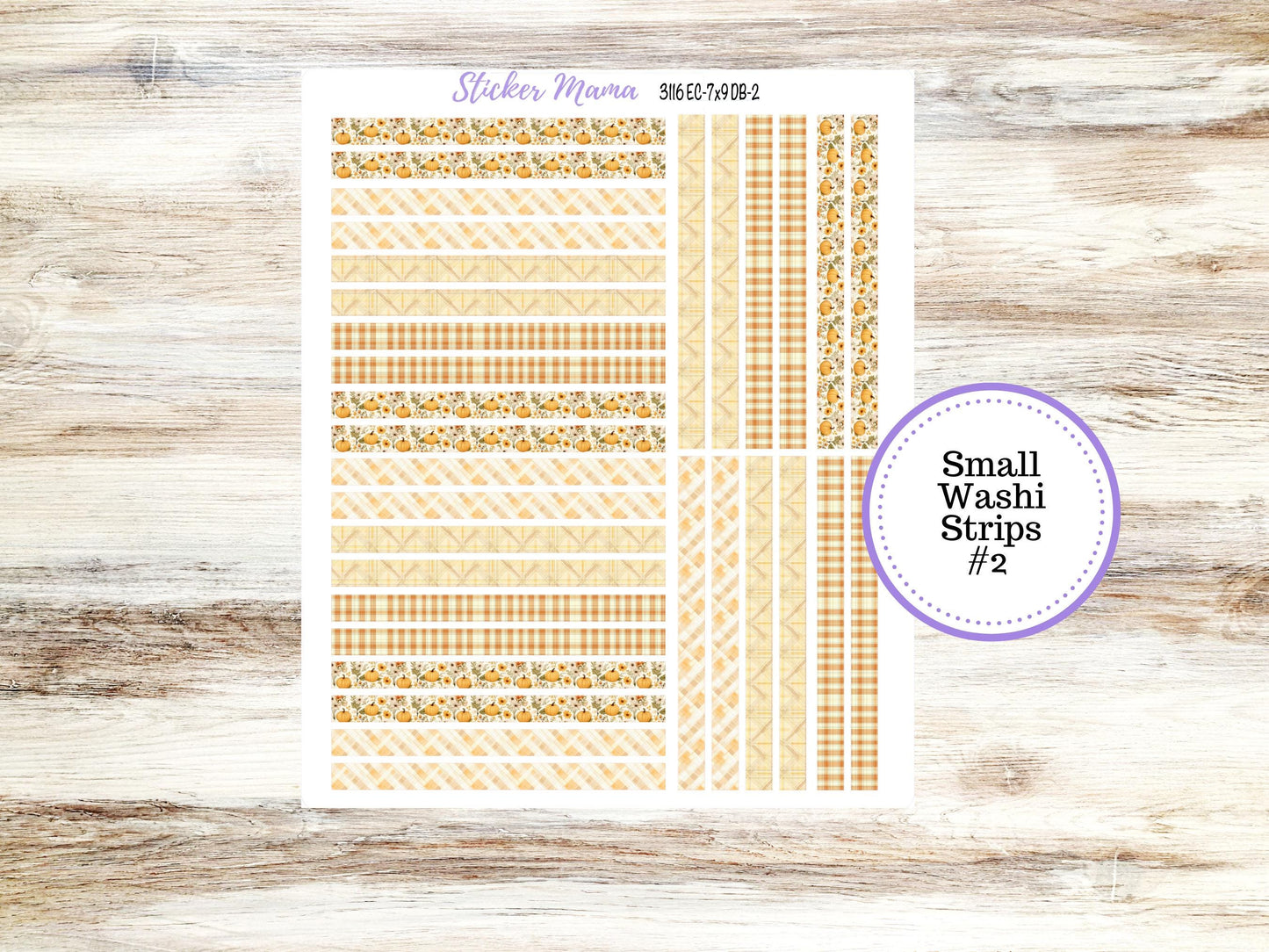 Erin Condren Dashboard Planner Kit DB | 3116 Pumpkin Spice