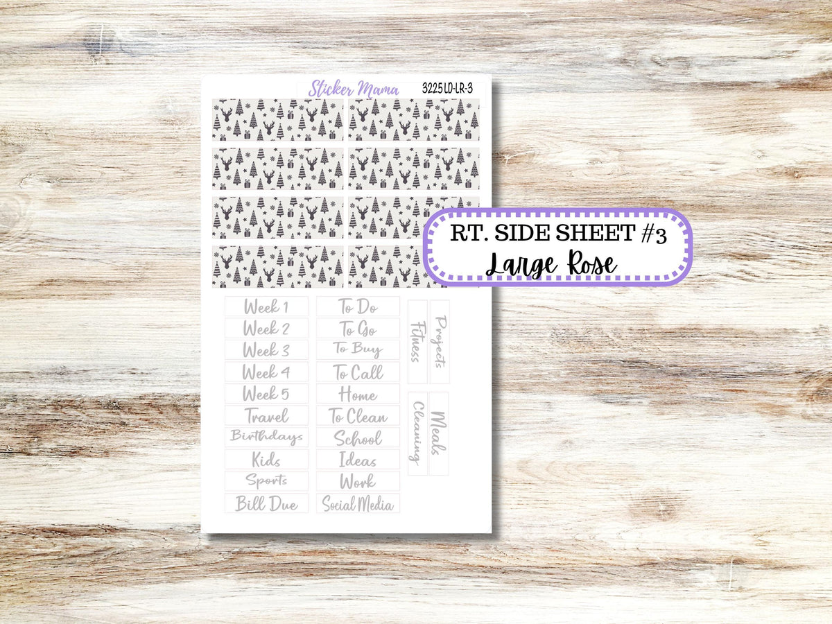 Laurel Denise Large Rose Planner Sticker Kit | 3225 Sleek Season | 9-26 | Choose your own month