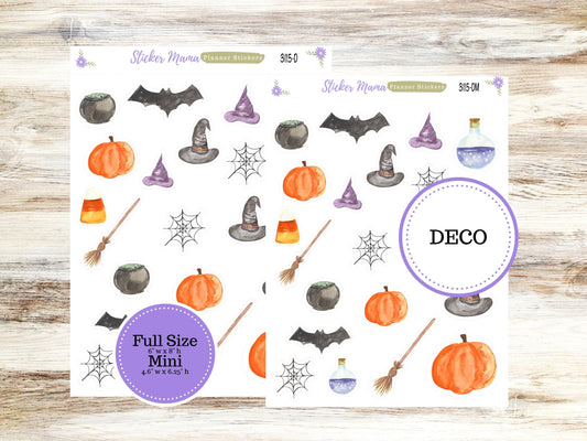 DECO-3115 || Spooky Palette Deco || PLANNER STICKERS || Halloween Stickers ||