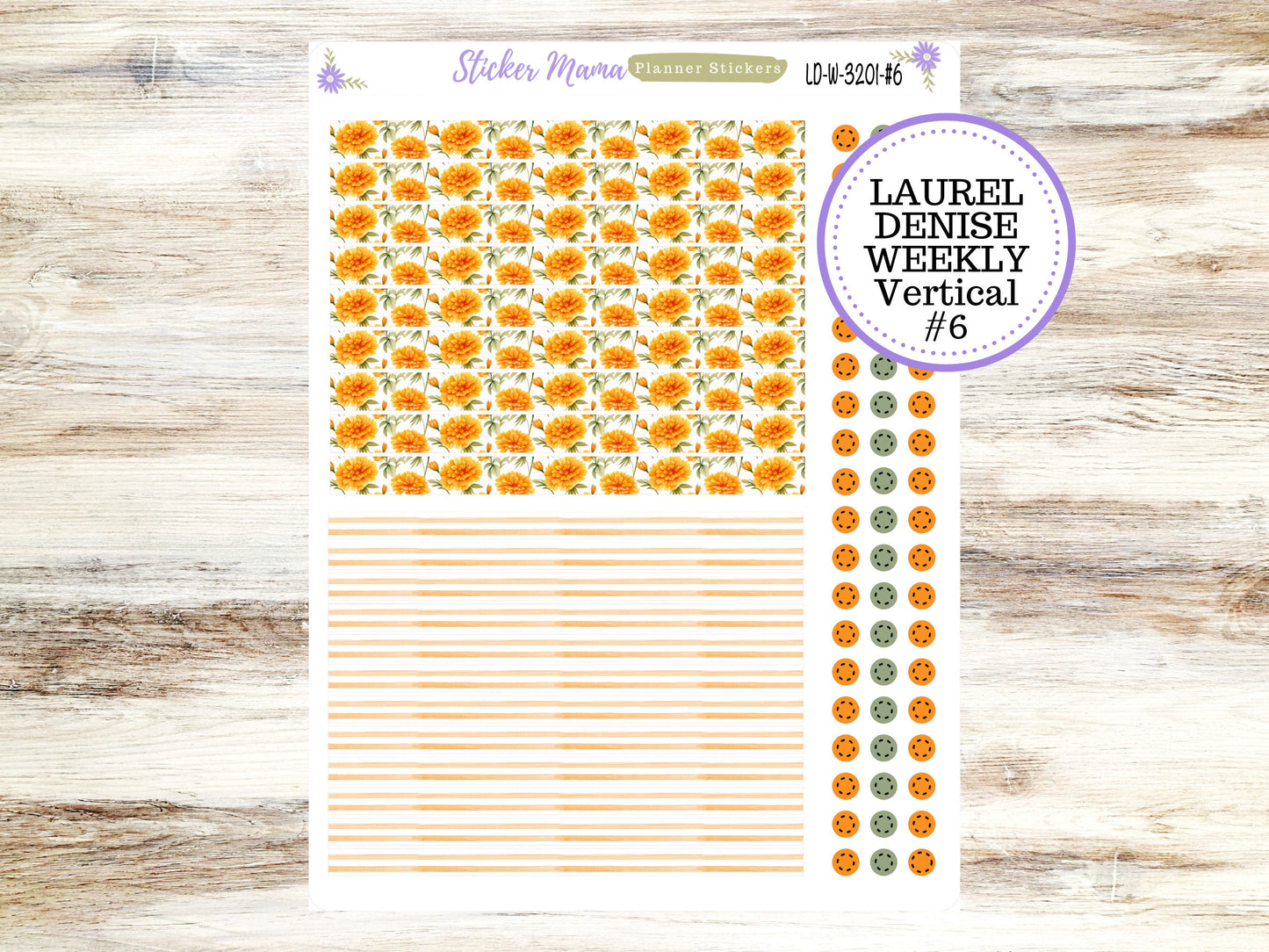 LAUREL DENISE PLANNER Kit #3201 || Laurel Denise Kit || Laurel Denise Stickers || Laurel Denise Horizontal Vertical || Fall Colors
