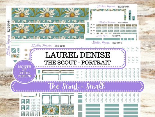 LD Small "The Scout" || PORTRAIT Weekly + Monthly Planner Kit #3122 || Vintage Bloom || Laurel Denise Kit Portrait  || 11-25
