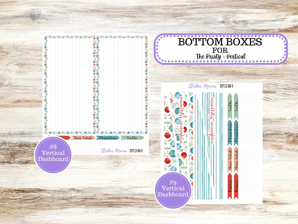 Laurel Denise Mae and Kristy Planner Sticker Kit | Book-Bound | BookBound | #3117 December |  9-25