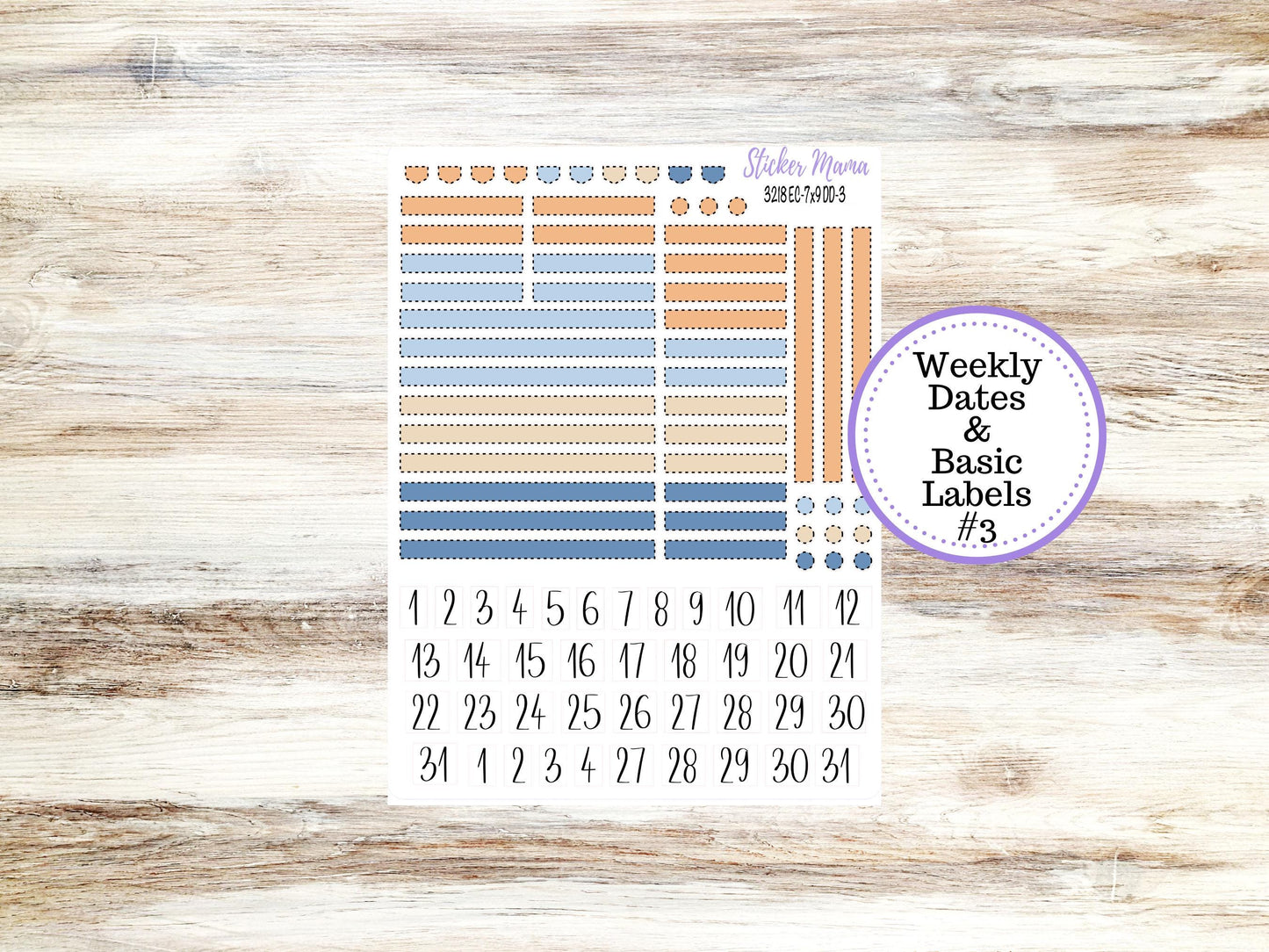 Erin Condren Daily Duo Planner Sticker Kit | 3218 Blossom Breeze