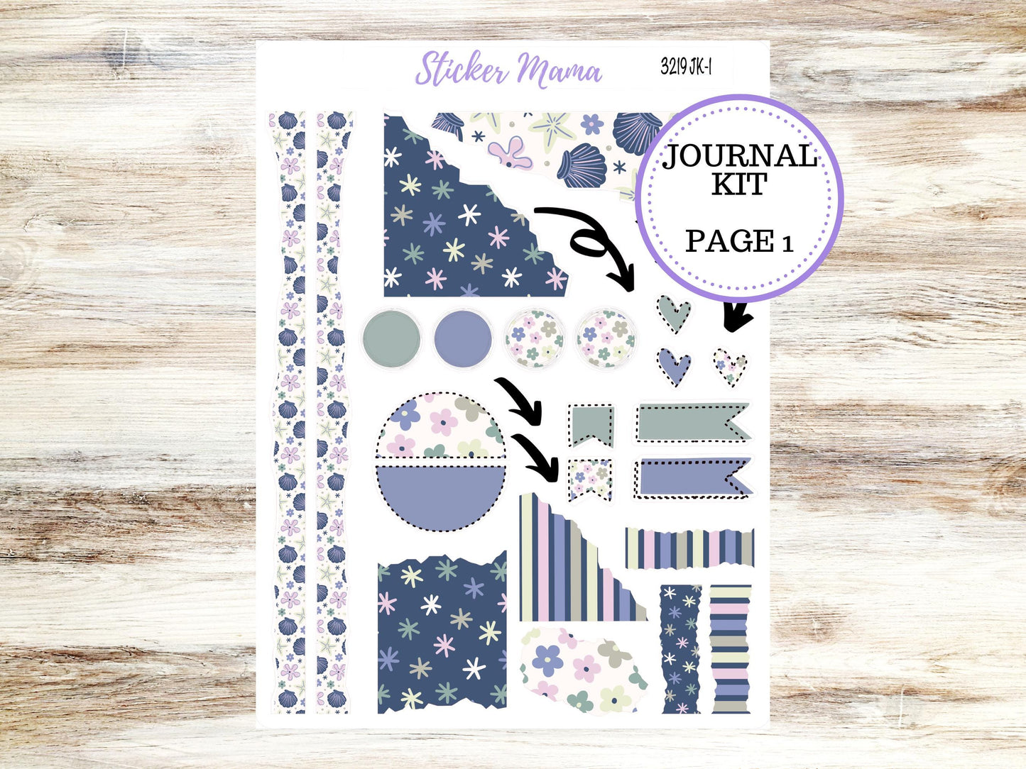 Journal Planner Sticker Kit | Tropical Trinkets 3219