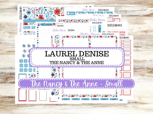 Laurel Denise Small Anne and Nancy Planner Sticker Kit | July American Dream 3035 | 4-26