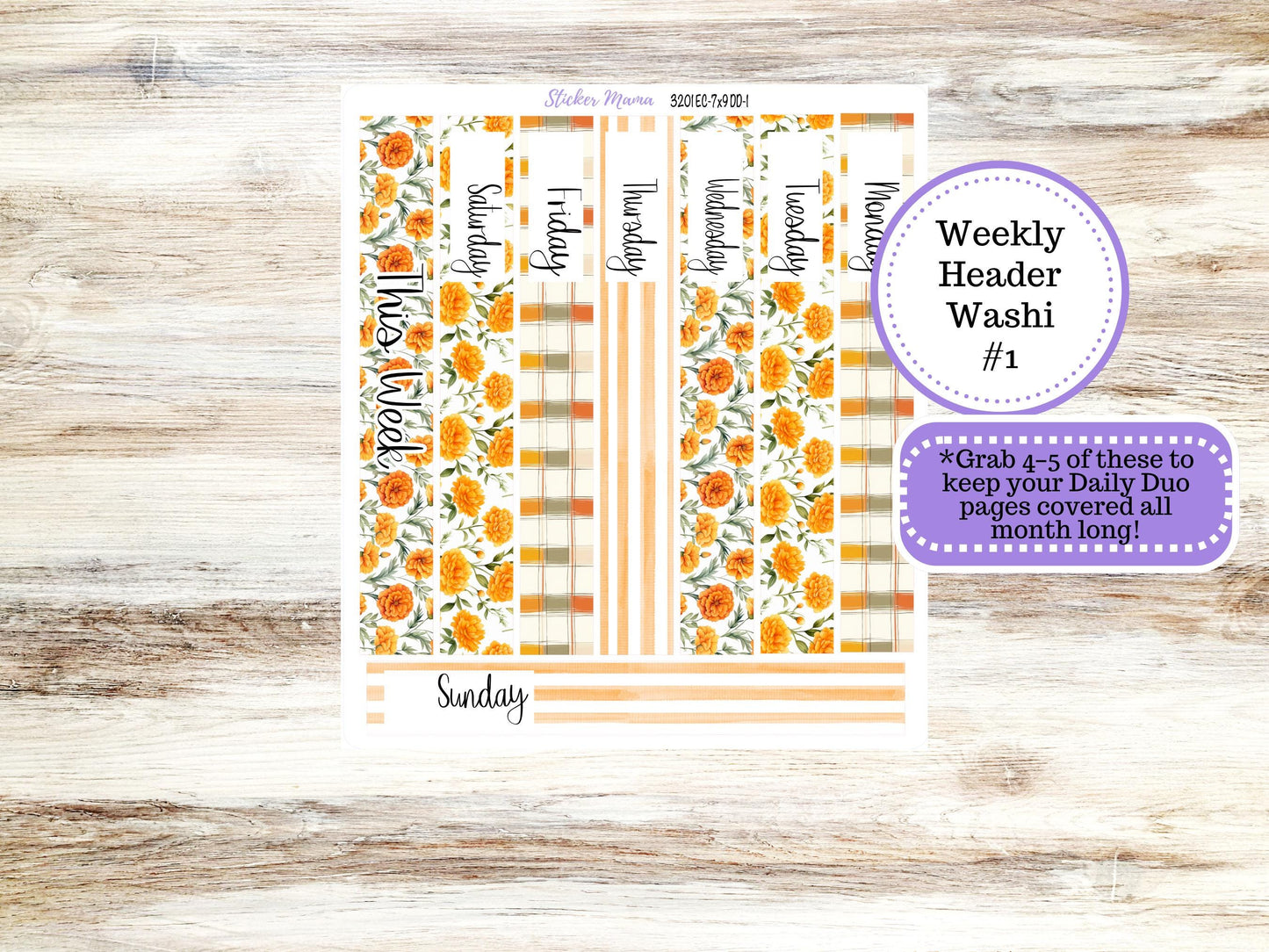 Erin Condren Daily Duo Planner Sticker Kit | 3201 Fall Colors