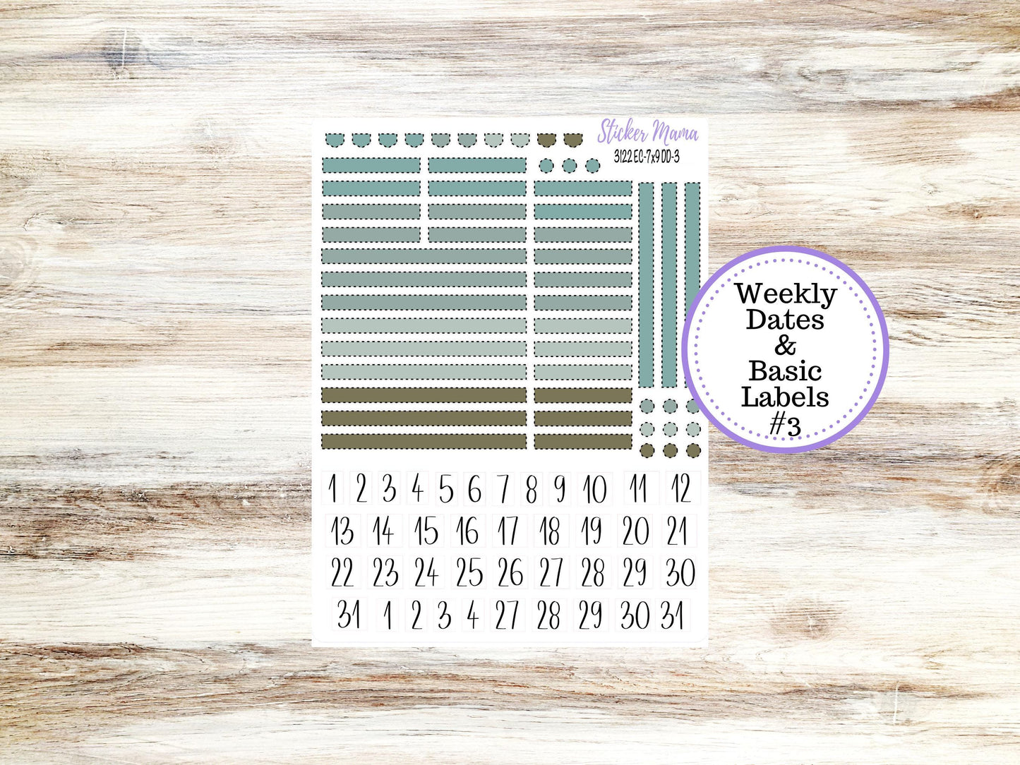 ERIN CONDREN Daily Duo Planner Kit DD-3122 || Vintage Bloom || Daily Duo Planner Sticker Kit || Erin Condren ||