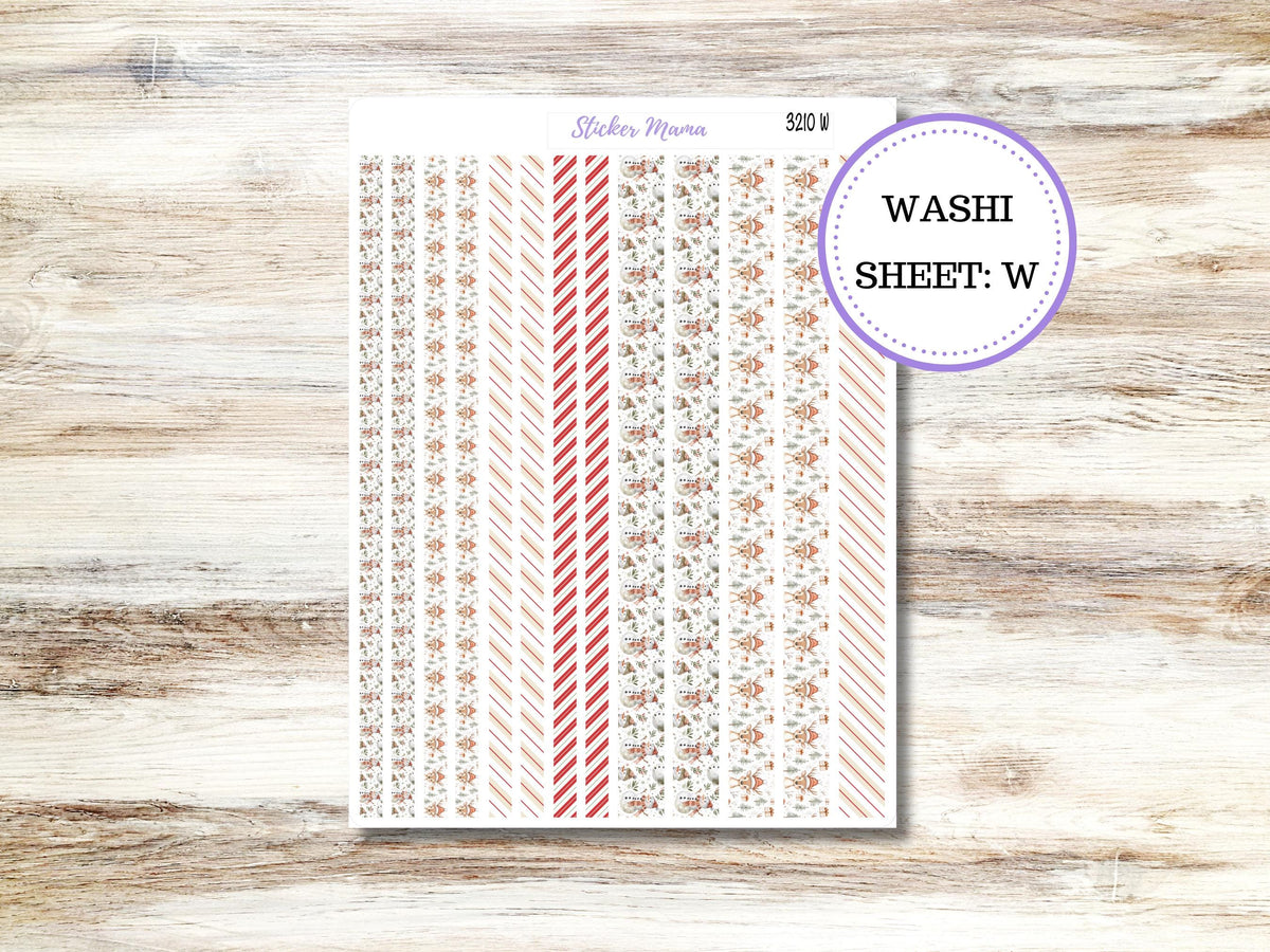 Washi Planner Stickers 3210 | Frosty Friends |