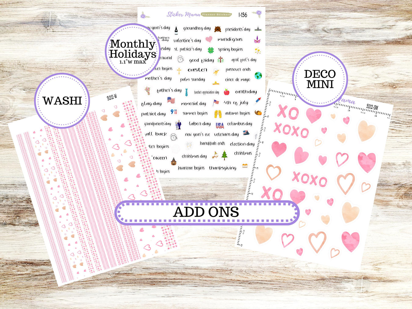 LD POP-UP Week+Month Planner Kit #3212 || The Jo || Love Notes || Laurel Denise Kit || Laurel Denise Stickers || 10-25