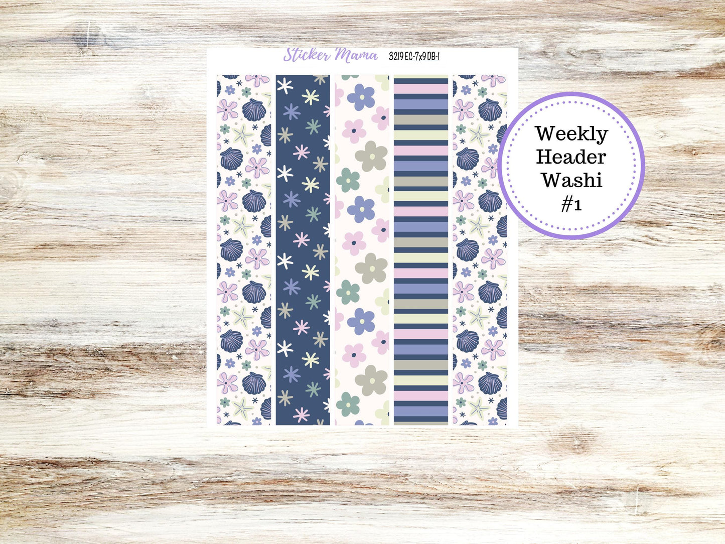 Erin Condren Dashboard Planner Sticker | Kit DB-3219 Tropical Trinkets