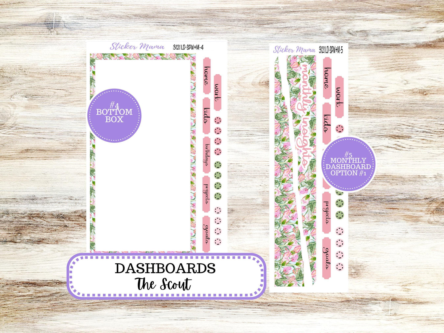 LD Small "The Scout" || PORTRAIT Weekly + Monthly Planner Kit #3121 || April Eater Petals || Laurel Denise Kit Portrait  || 12-25