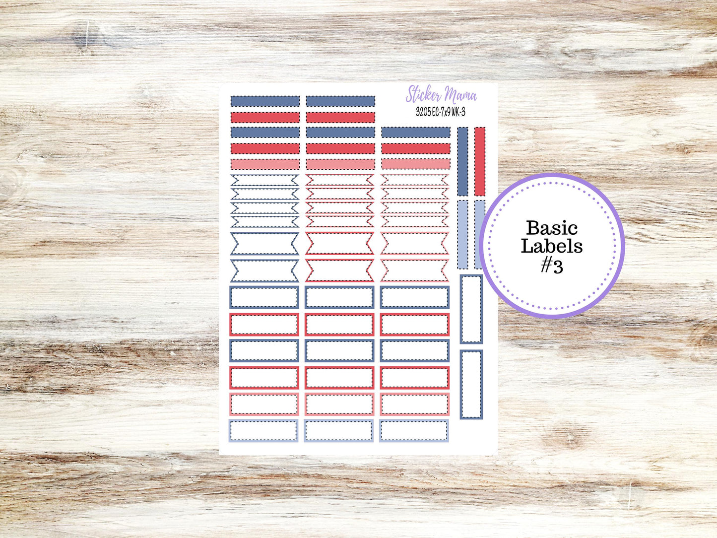 Erin Condren Weekly Planner Kit | Vertical & Hourly Stickers | WK-3205 Patriotic Festivities