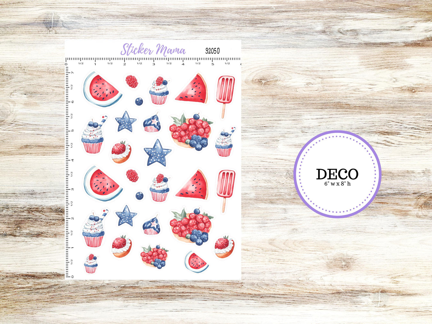 Deco Planner Stickers | 3205 Patriotic Festivities