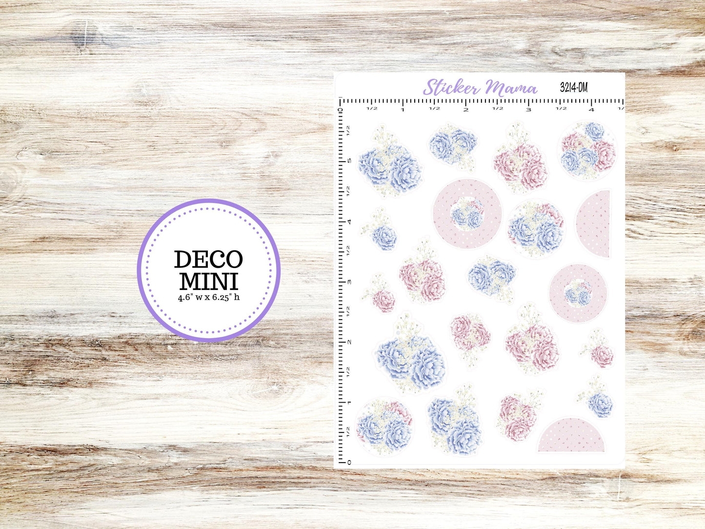 DECO-3214 || Peony Palace Deco || PLANNER STICKERS || Planner Deco Stickers || April Deco