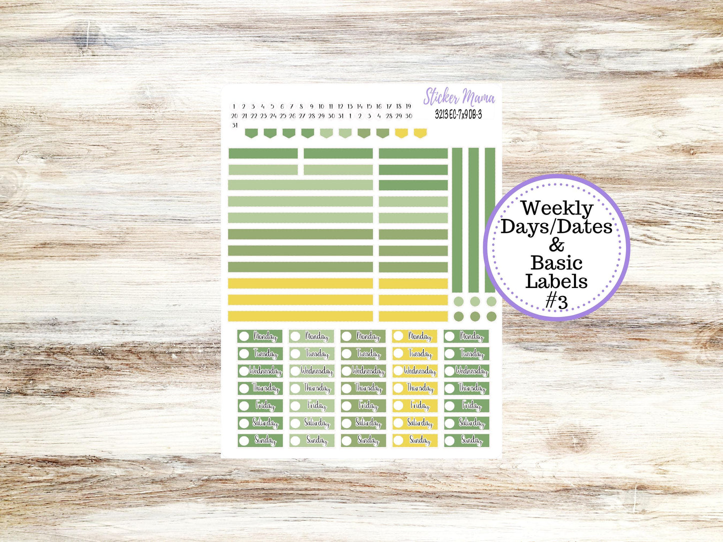 ERIN CONDREN Dashboard Planner Kit DB-3213 || March - Lucky Blossom || Dashboard Planner Sticker Kit || Erin Condren ||