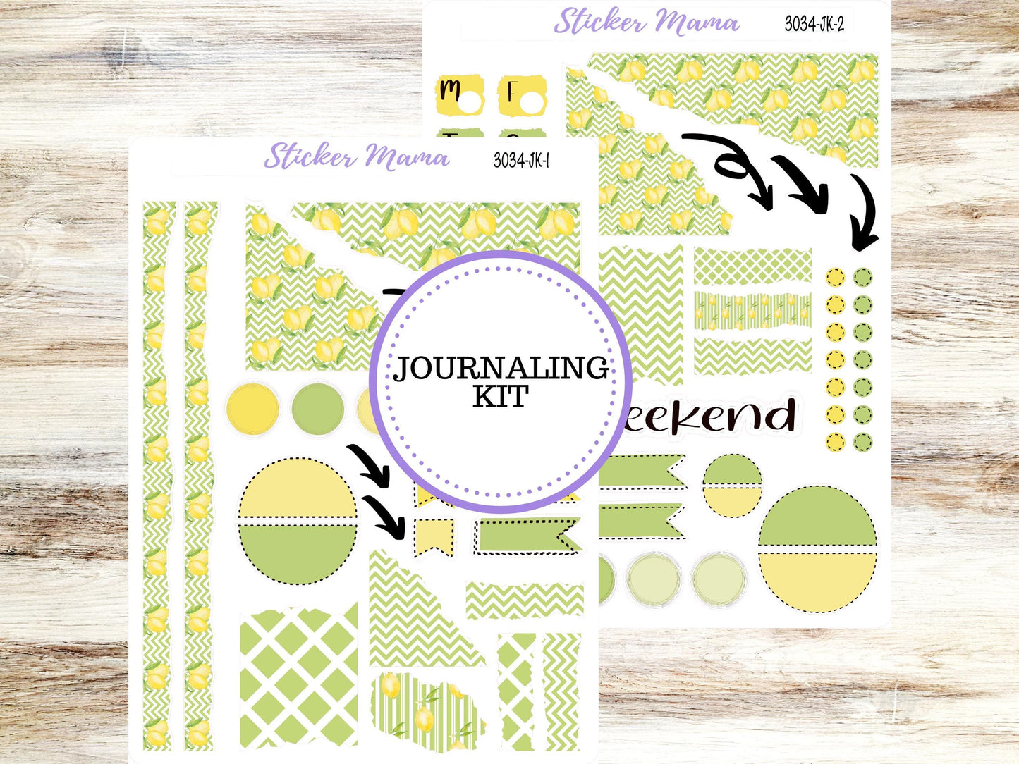 JOURNALING KIT  || #3034 || Fresh Squeeze || Journal Planner || Planner Stickers || Journal Stickers