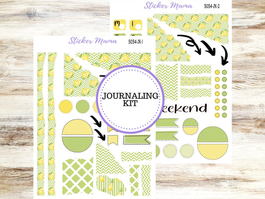 JOURNALING KIT  || #3034 || Fresh Squeeze || Journal Planner || Planner Stickers || Journal Stickers