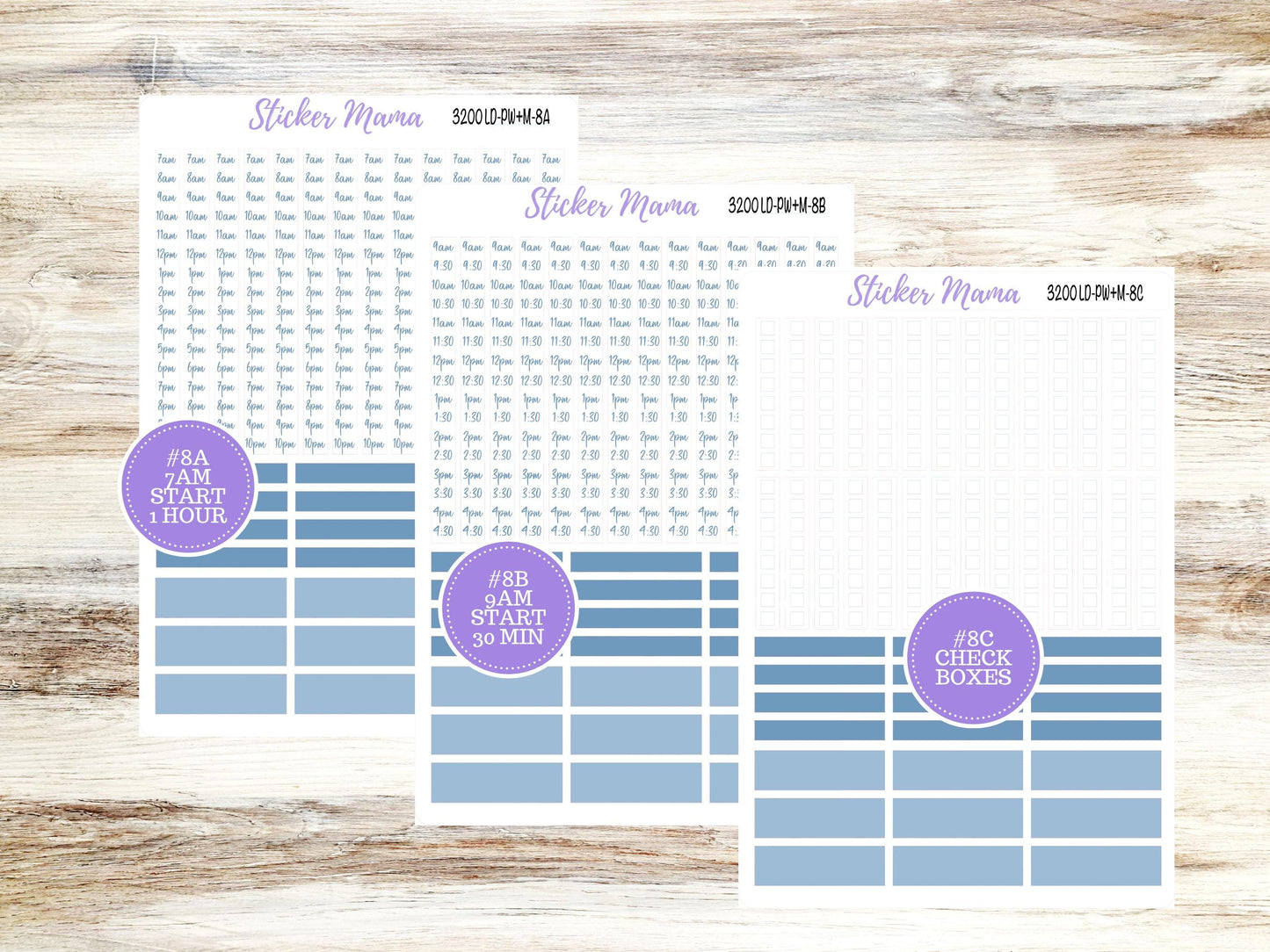 LD Large "The Scout" || PORTRAIT Weekly + Monthly Planner Kit #3200 || Chose Your Month || Blue Blossom || Laurel Denise Kit || 12-25