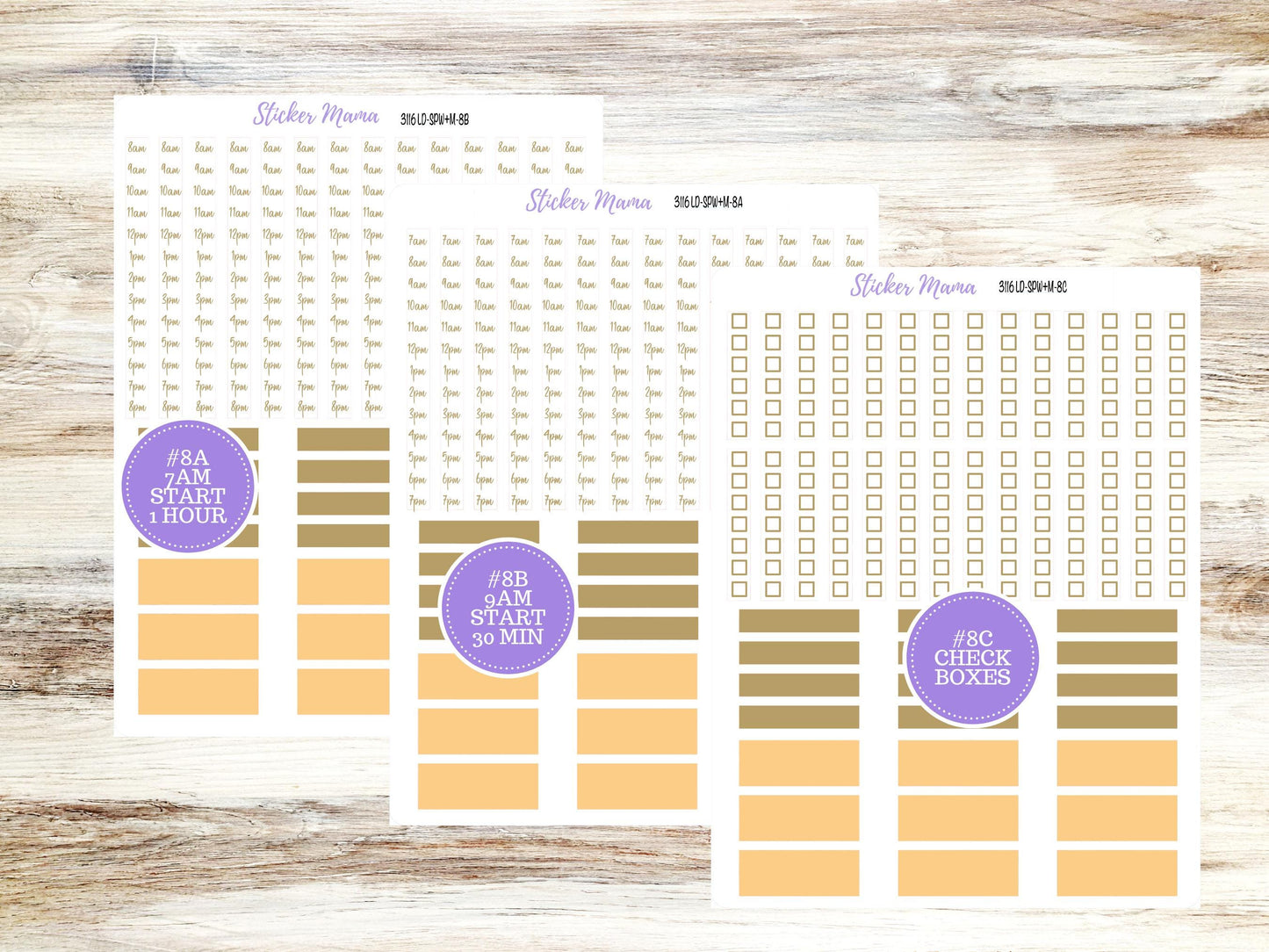 Laurel Denise Small Scout Planner Sticker Kit | Portrait Weekly + Monthly | Choose your month | Fall 3116 Pumpkin Spice | 7-26