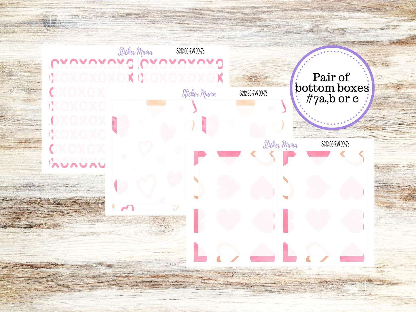 ERIN CONDREN Daily Duo Planner Kit DD-3212 || February - Love Notes || Daily Duo Planner Sticker Kit || Erin Condren ||