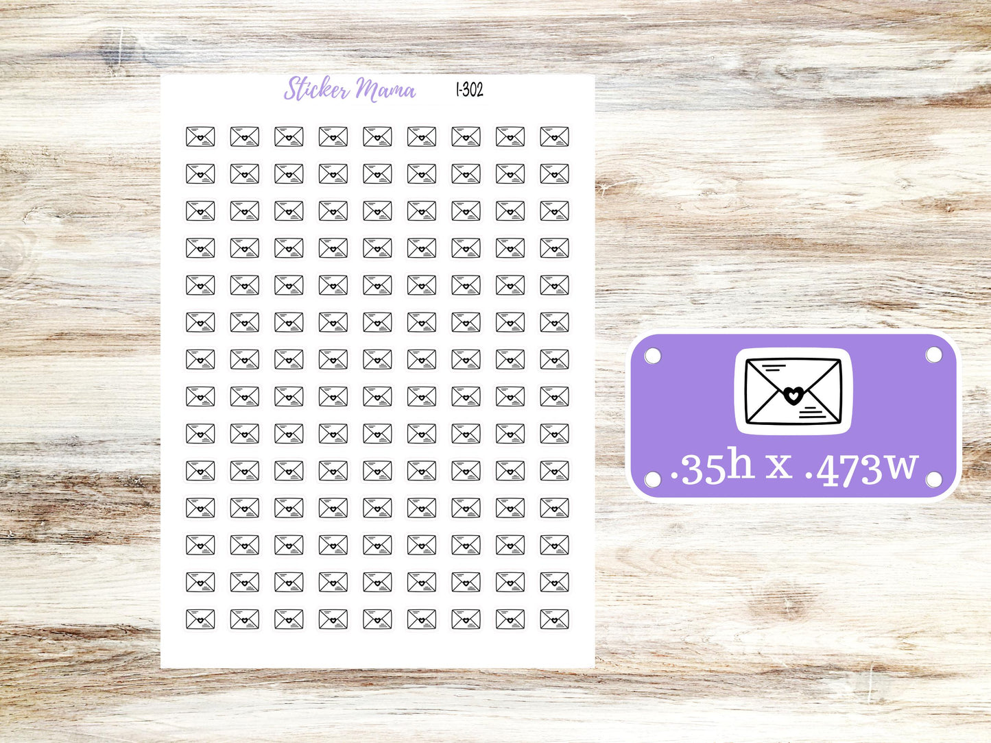 Envelope Planner Stickers | I-302