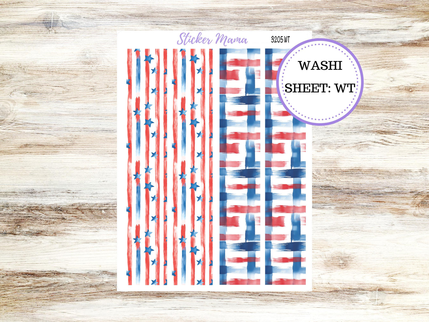 Washi Planner Stickers | 3205 Patriotic Festivities