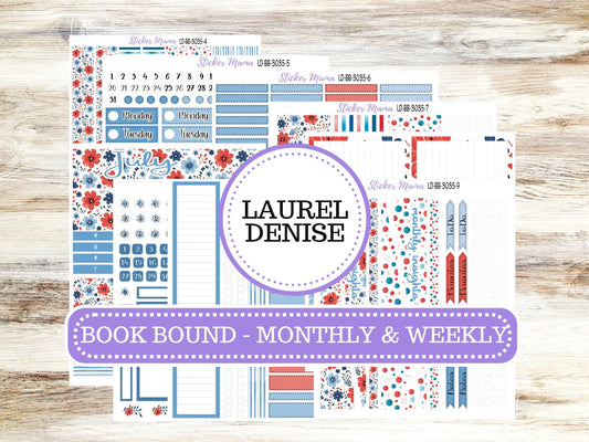 LD BOOK-BOUND Planner Kit #3035 || American Dream || Laurel Denise Kit || Laurel Denise Stickers || Bookbound April 25