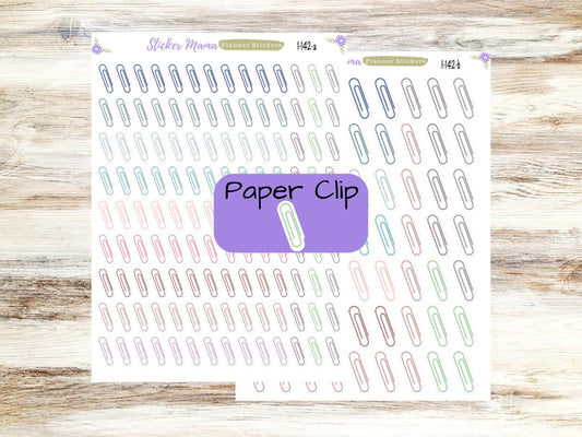 I-142 PAPER CLIP PLANNER Stickers || Paper Clip Stickers || Paperclip Stickers || Planner Icons