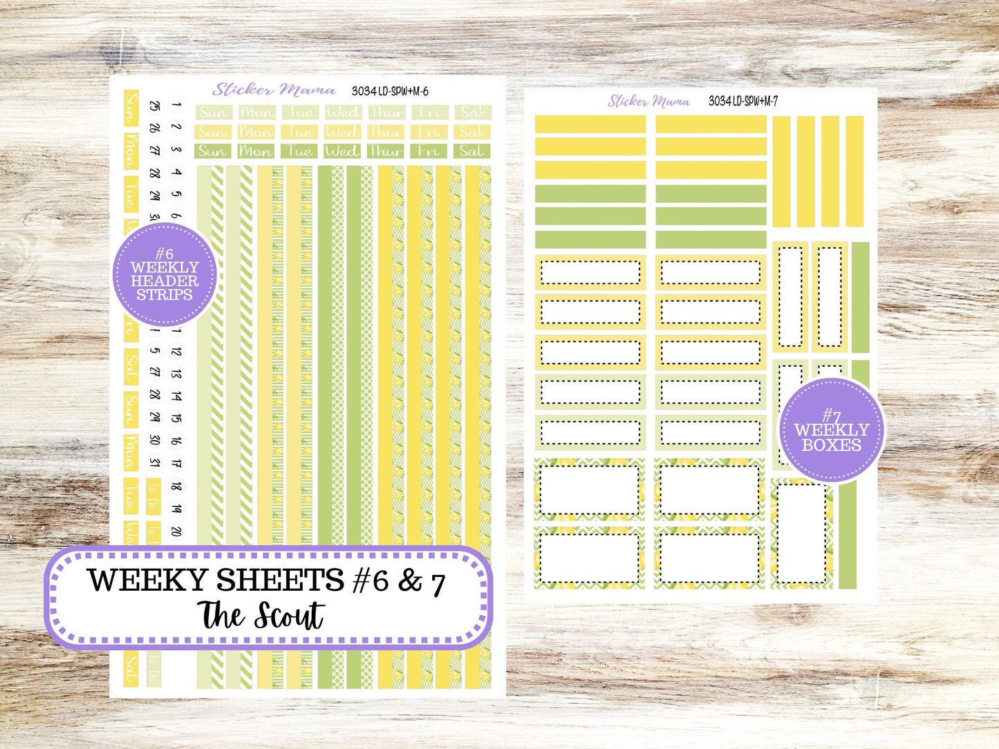 LD Small "The Scout" || PORTRAIT Weekly + Monthly Planner Kit #3034 || Fresh Squeeze || Laurel Denise Kit Portrait  || 11-25