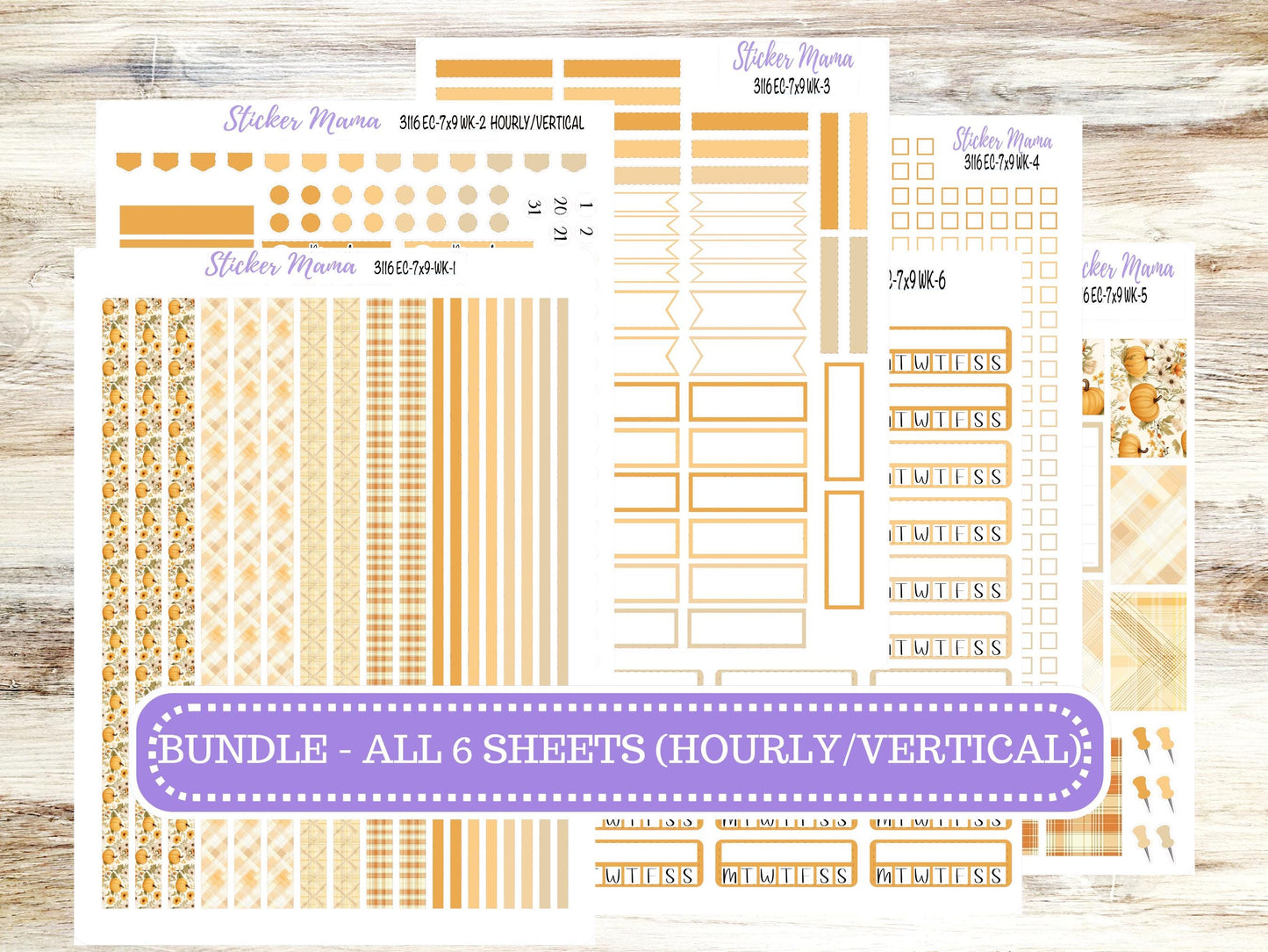 ERIN CONDREN Weekly Planner Kit WK-3116 || November || Weekly Planner Sticker Kit || Erin Condren ||