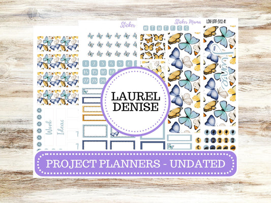 LAUREL DENISE PROJECT Undated. Planner Kit #3112 || Butterfly Bliss || Laurel Denise Kit || Laurel Denise Stickers