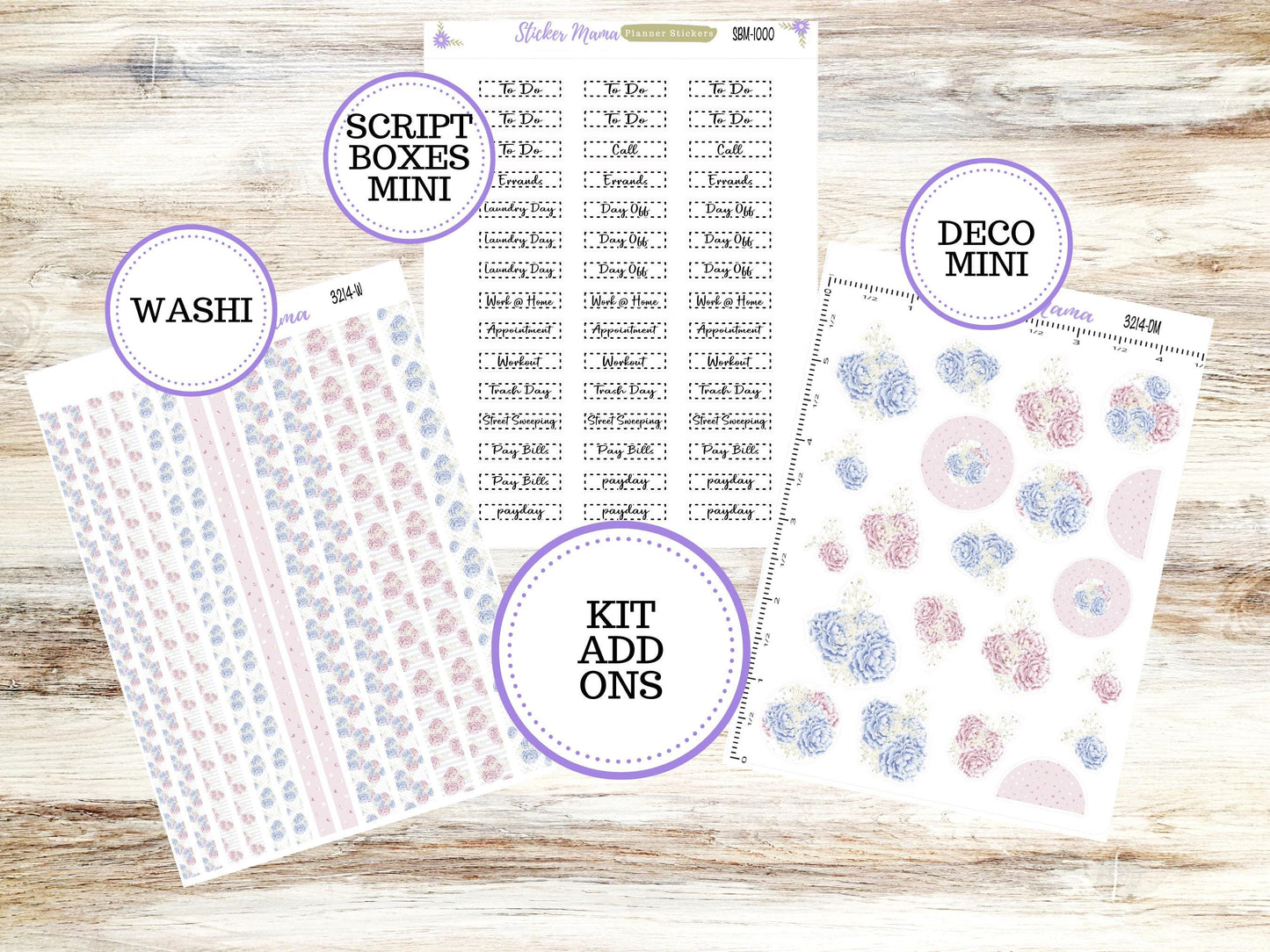 JOURNALING KIT  || #3214 || Peony Palace || Journal Planner || Planner Stickers || Journal Stickers