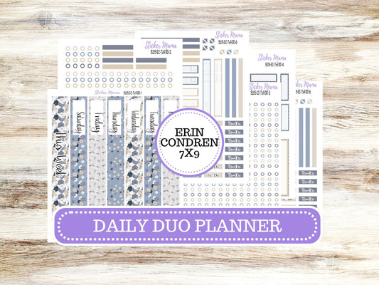 Erin Condren Daily Duo Planner Sticker Kit | DD-3215 Charming Roses