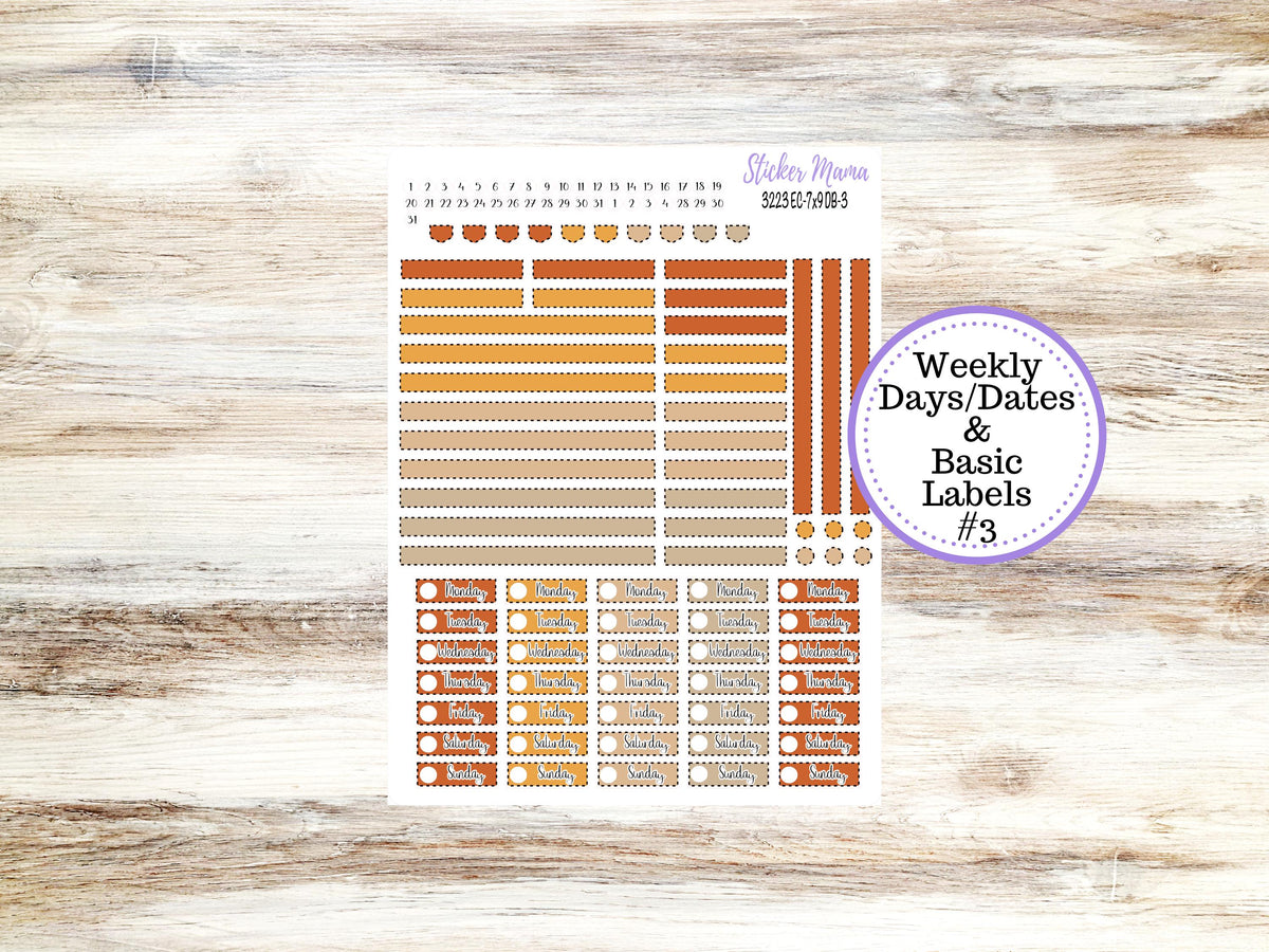 Erin Condren Dashboard Planner Kit DB | 3223 Fall Pressed Flowers November