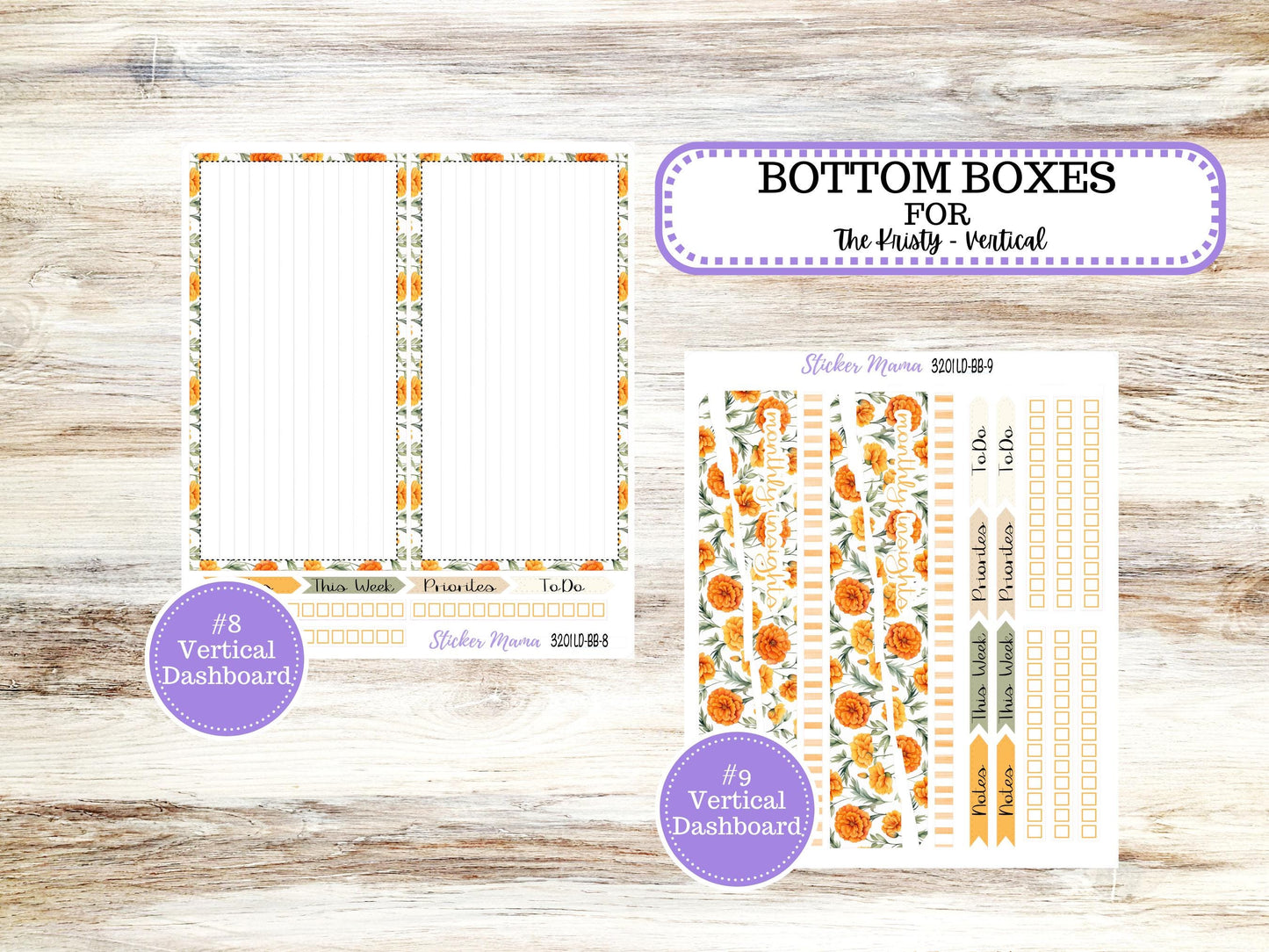 Laurel Denise Mae and Kristy Planner Sticker Kit | Book-Bound | BookBound | Undated - Month of your Choice 3201 Fall Colors | 5-26